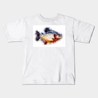 Red Bellied PIRANHA Watercolor Art for the Fishing Lovers and Anglers / Gifts for Fisherman Kids T-Shirt